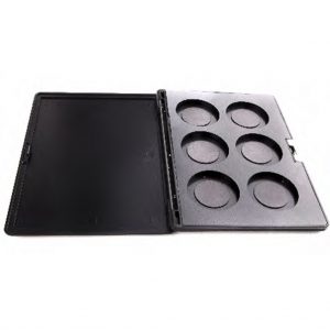 6-hole Plastic packing magnetised 36mm (empty)