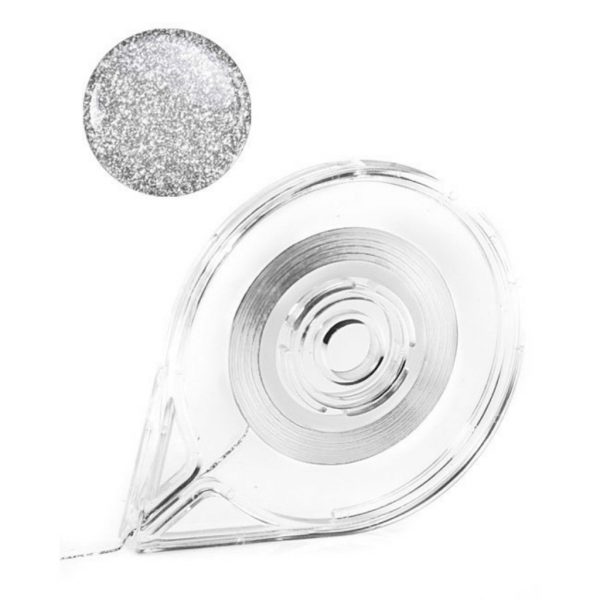 Striping Tape Silver Glitter